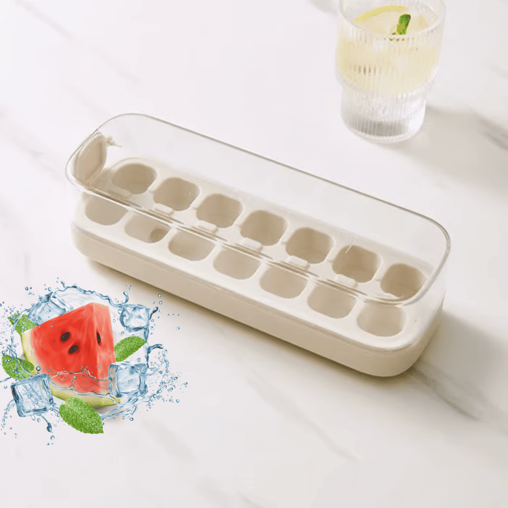 FrostEase Ice Molder – Highlights the clarity and quality of the ice cubes.